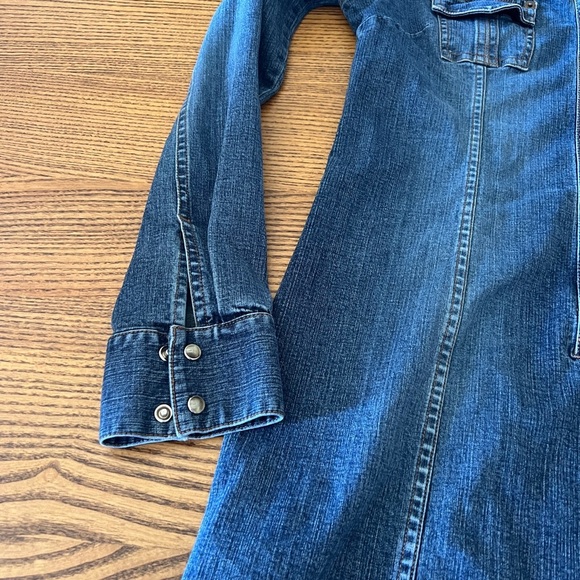 Jacob Conextion Stretch Vintage Denim Dress 7/8 - Picture 12 of 12